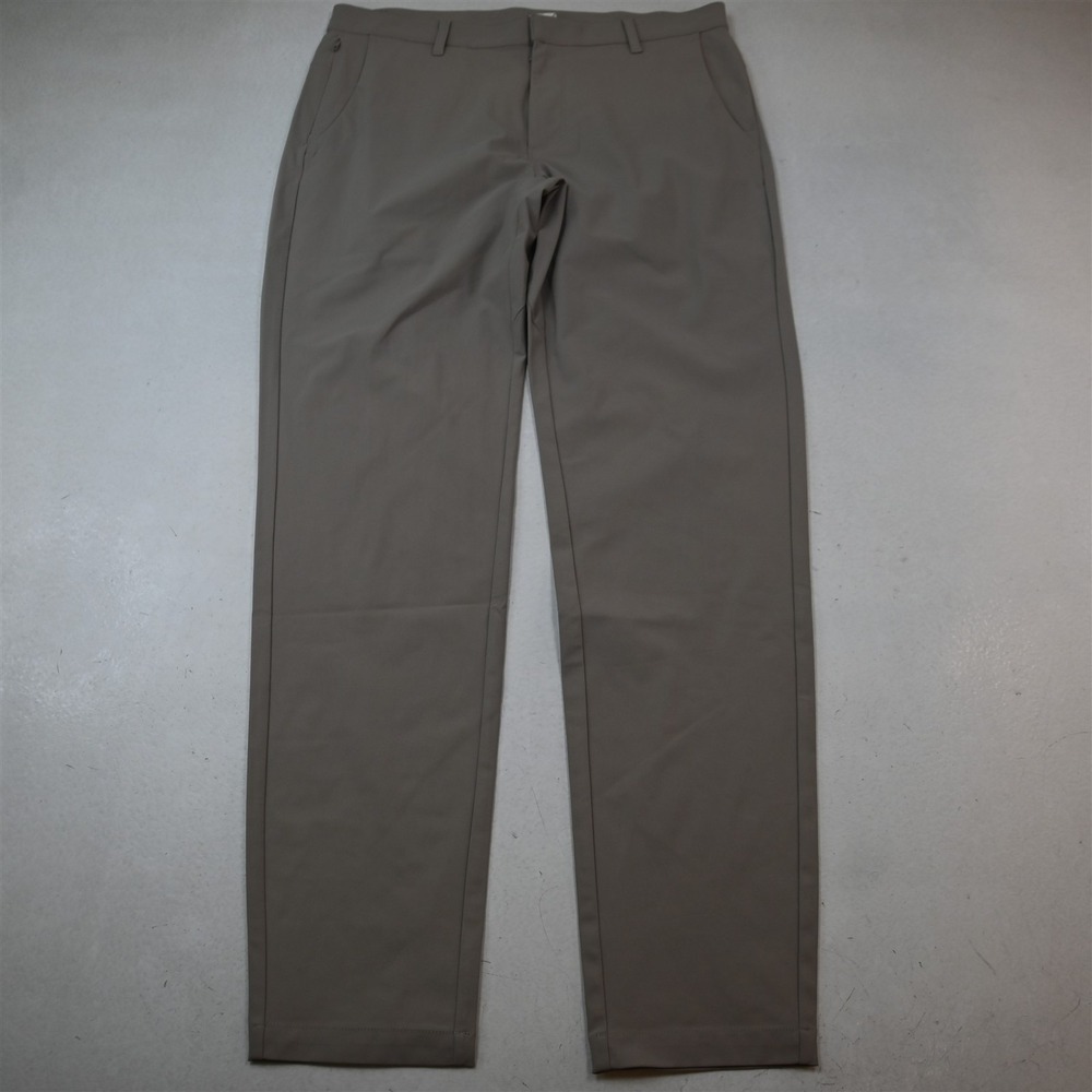 Fabletics 34x34 Khaki The Don Classic Zip Pocket Golf Performance Dress Pants